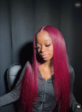 Pre-made Burgundy wigs